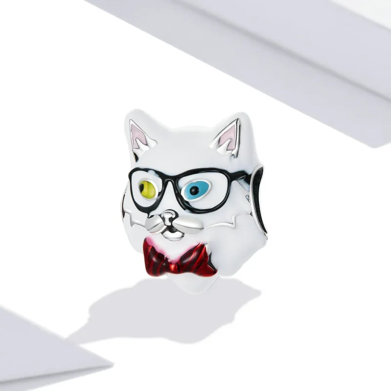 (imagine pentru) Pandora Stil Catelus Alb Charm - SCC2093 - Vizualizare 2