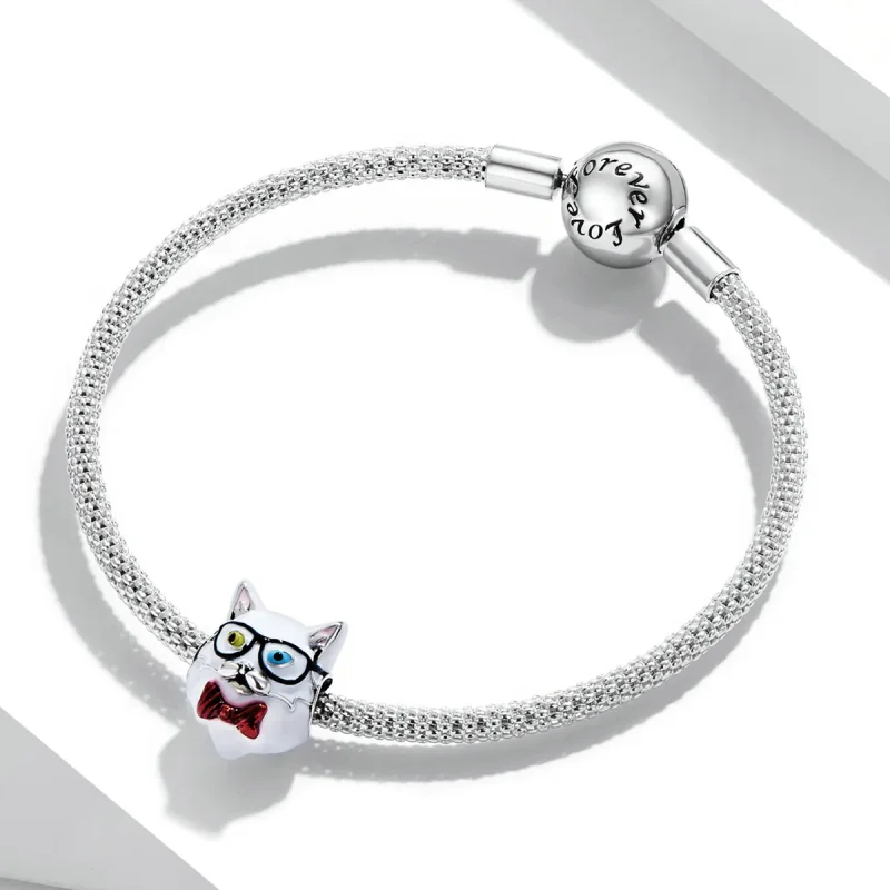 (imagine pentru) Pandora Stil Catelus Alb Charm - SCC2093 - Vizualizare 3