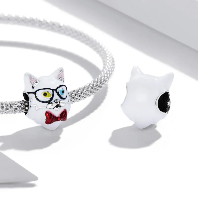 (imagine pentru) Pandora Stil Catelus Alb Charm - SCC2093 - Vizualizare 4