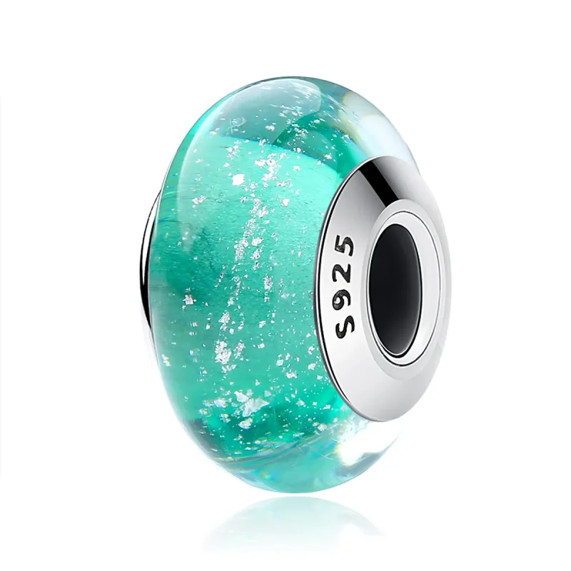 (imagine pentru) Pandora Stil Charm din sticlă Murano verde - SCZ021 - Vizualizare 2
