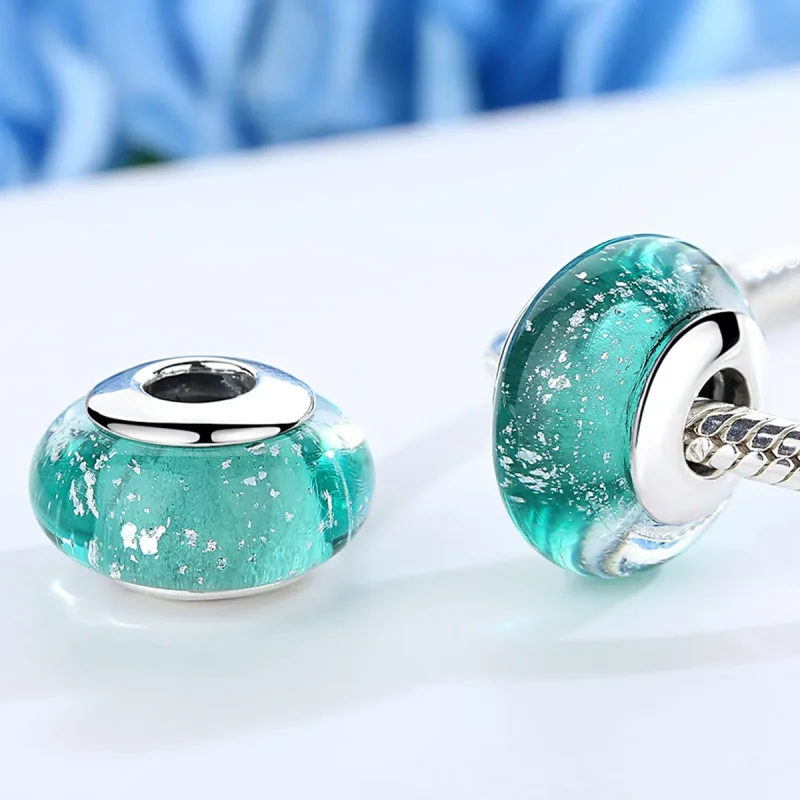 (imagine pentru) Pandora Stil Charm din sticlă Murano verde - SCZ021 - Vizualizare 3