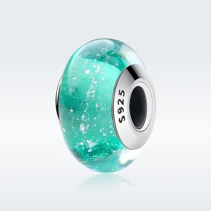 (imagine pentru) Pandora Stil Charm din sticlă Murano verde - SCZ021