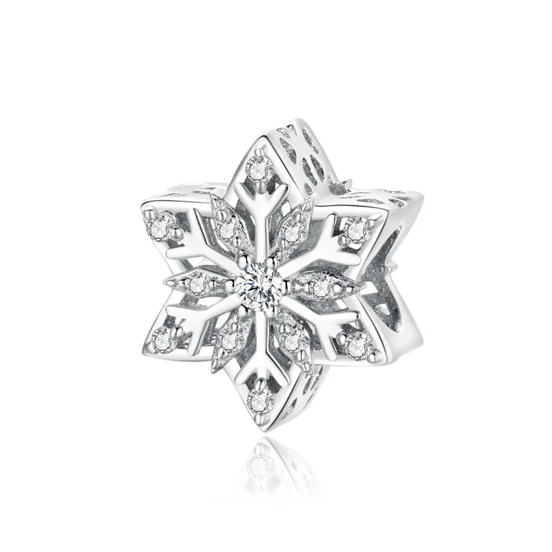 (imagine pentru) Pandora Stil Charm strălucitor cu fulgi de zăpadă - BSC368