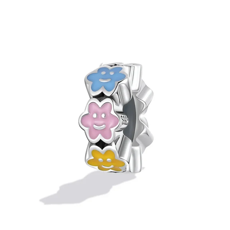 (imagine pentru) Pandora Stil Charm zâmbitor în formă de nor colorat - SCC2188 - Vizualizare 2