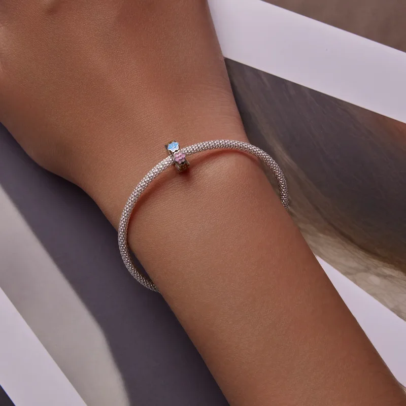 (imagine pentru) Pandora Stil Charm zâmbitor în formă de nor colorat - SCC2188 - Vizualizare 5