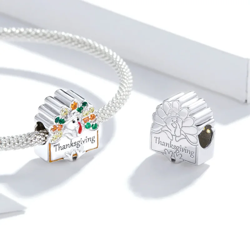 (imagine pentru) Pandora Stil Curcubeu Curcubeu Thanksgiving - BSC339 - Vizualizare 4