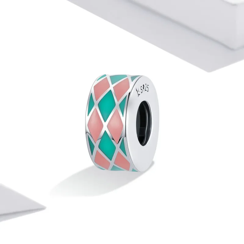 (imagine pentru) Pandora Stil Diamant Lattice Charm - SCC2165 - Vizualizare 2