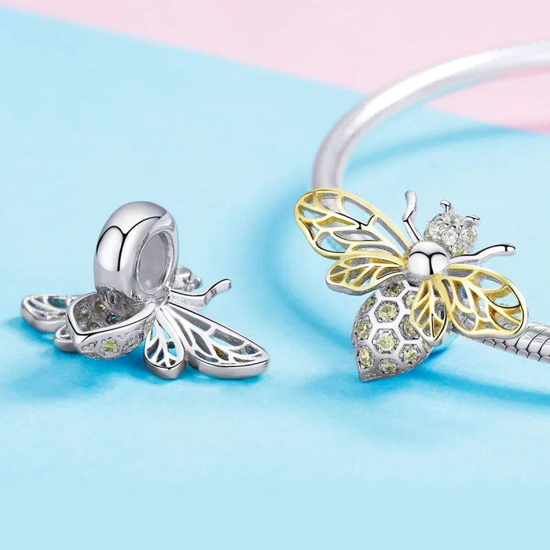 (imagine pentru) Pandora Stil Exquisite Bee Charm - BSC067 - Vizualizare 4