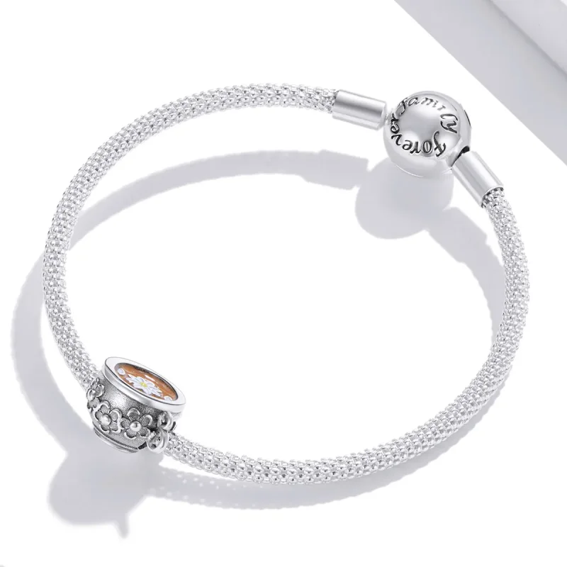 (imagine pentru) Pandora Stil Floare Cănășel Charm - SCC1915 - Vizualizare 3