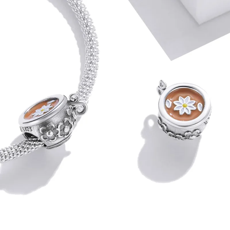 (imagine pentru) Pandora Stil Floare Cănășel Charm - SCC1915 - Vizualizare 4
