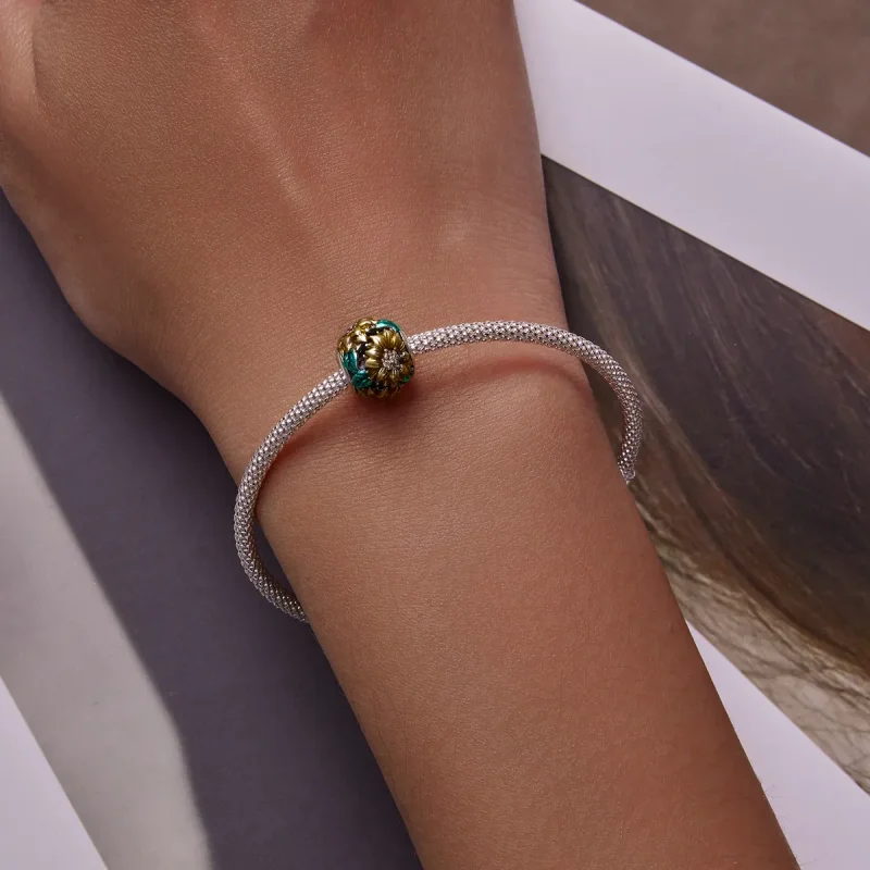 (imagine pentru) Pandora Stil Floare de Soare Pandantiv - SCC2209 - Vizualizare 6