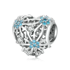 (imagine pentru) Pandora Stil Floare de Zăpadă Inimă Cârlig - BSC530