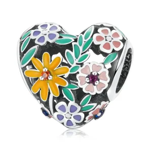 (imagine pentru) Pandora Stil Floare Inimă Charm - BSC590