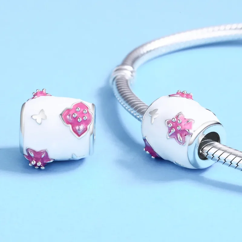 (imagine pentru) Pandora Stil Flori și Fluturi Charm - SCC446 - Vizualizare 5