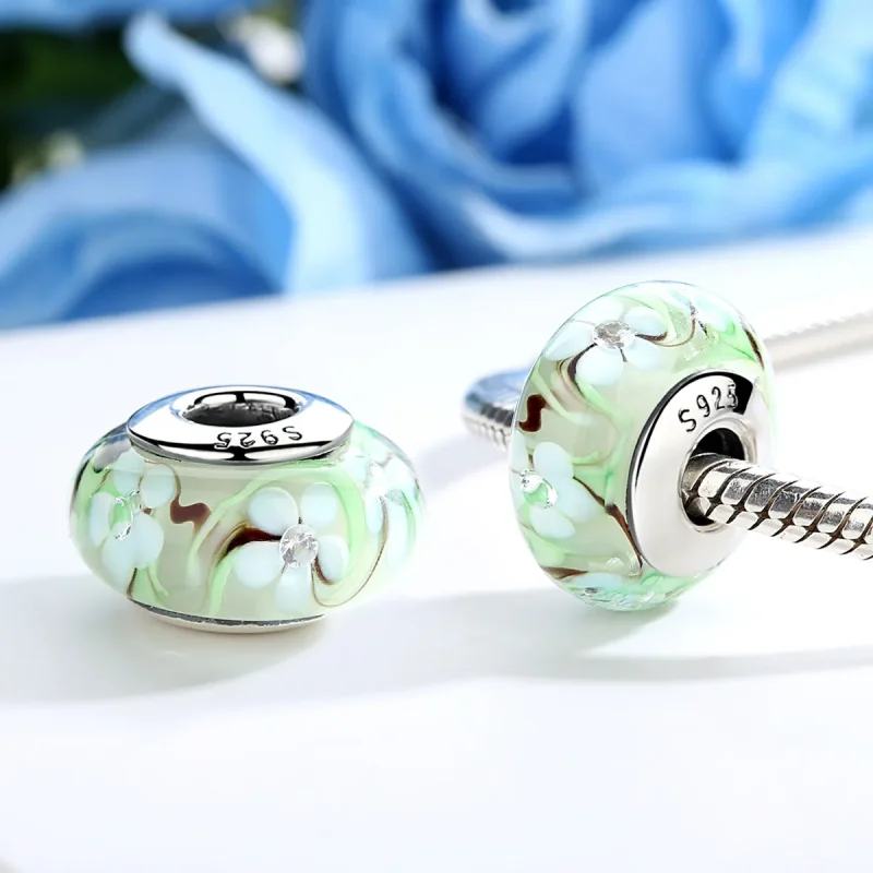 (imagine pentru) Pandora Stil Flori Murano Sticlă Șarm - SCZ020 - Vizualizare 3