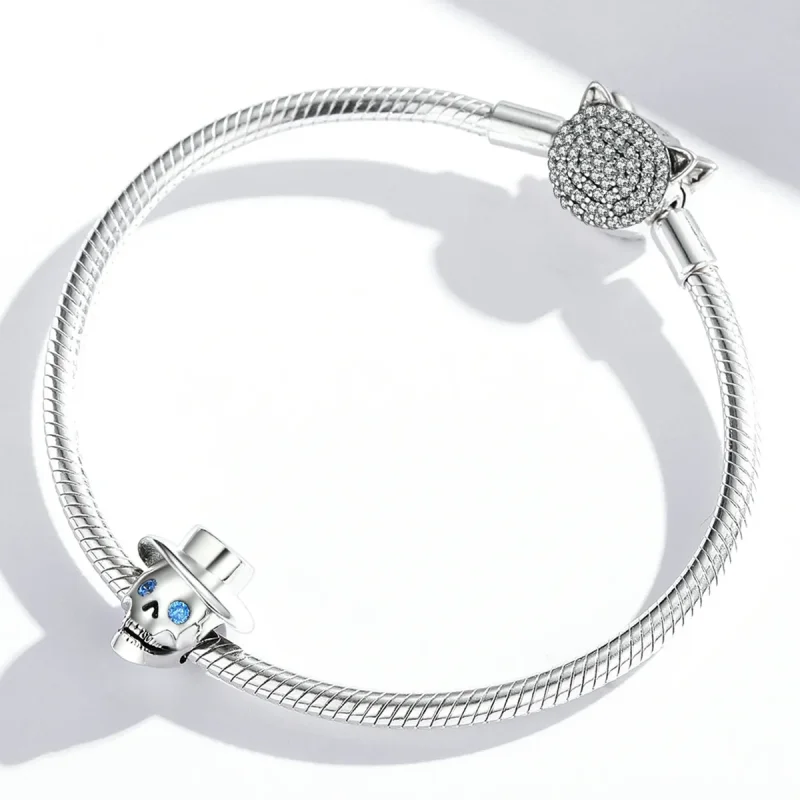 (imagine pentru) Pandora Stil Gentleman Cioară Charm - BSC525 - Vizualizare 4