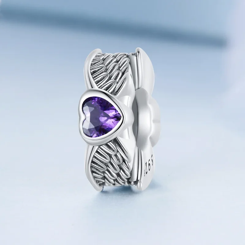 (imagine pentru) Pandora Stil Guardian Inimă Spacer Charm - BSC677 - Vizualizare 2