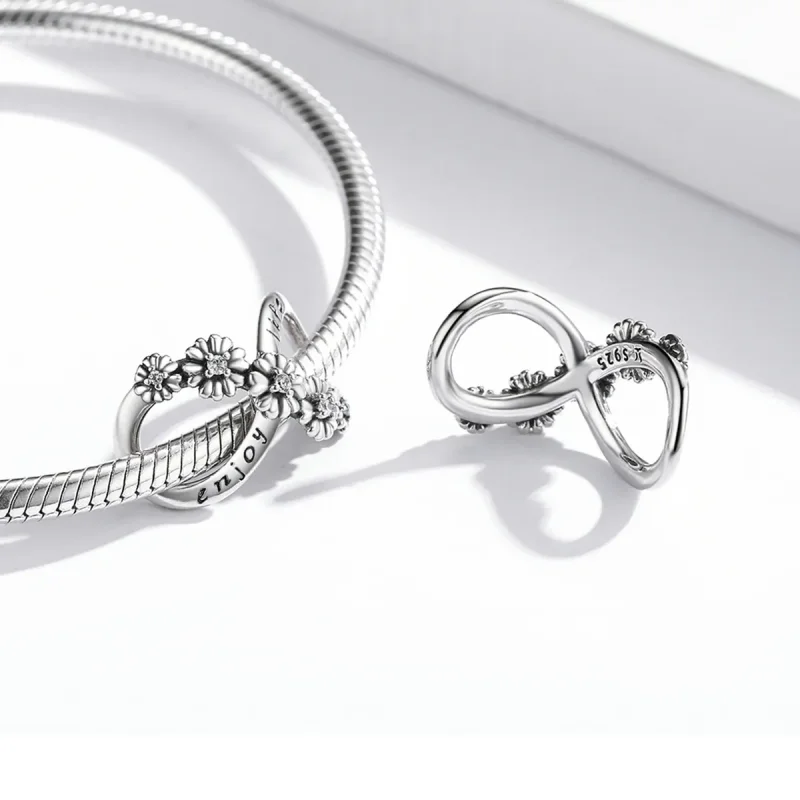 (imagine pentru) Pandora Stil Infinit Flori Charm - SCC2099 - Vizualizare 4