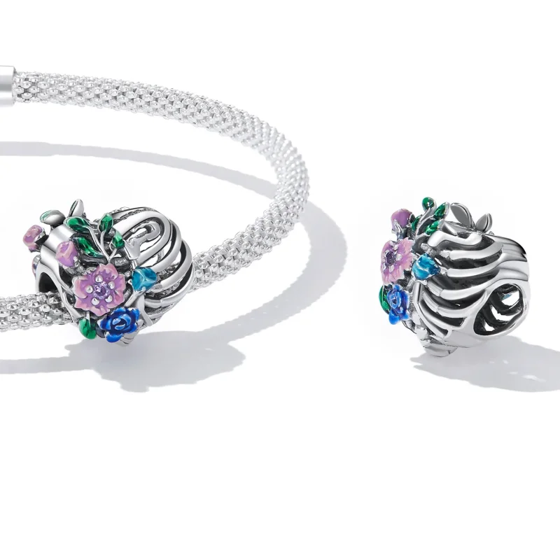 (imagine pentru) Pandora Stil Iubire Rib Flori Talisman - SCC2239 - Vizualizare 4