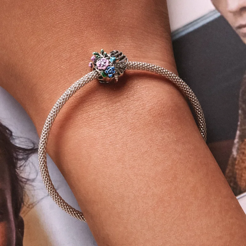 (imagine pentru) Pandora Stil Iubire Rib Flori Talisman - SCC2239 - Vizualizare 6