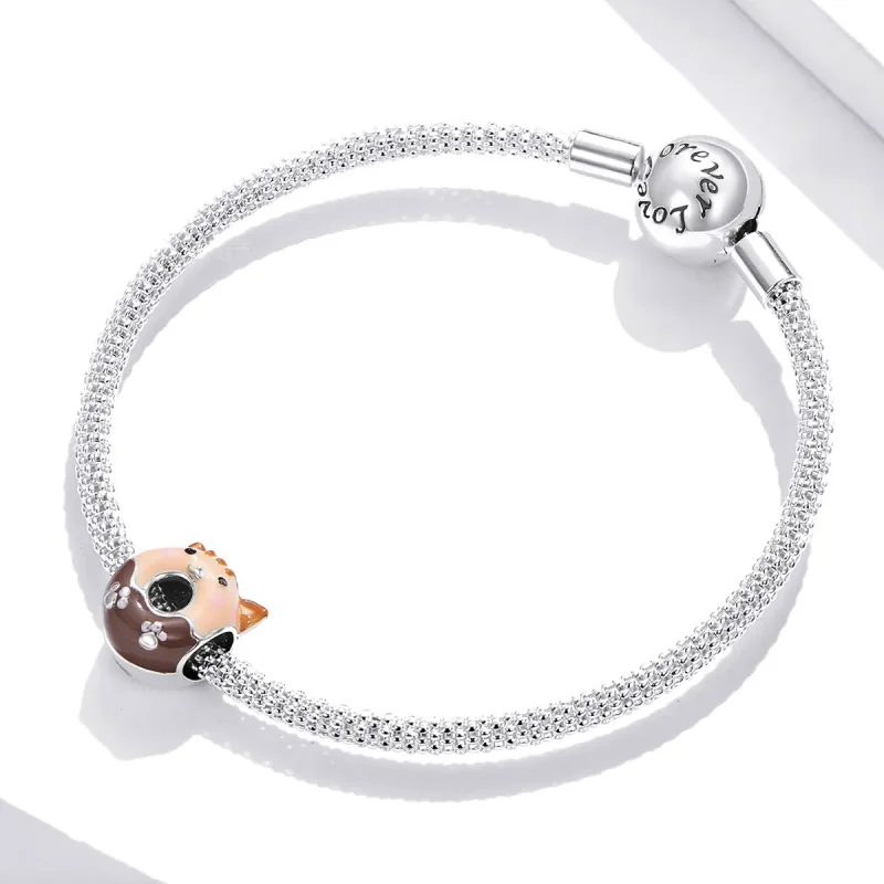 (imagine pentru) Pandora Stil Kitty Gogoși Charm - SCC1877 - Vizualizare 3