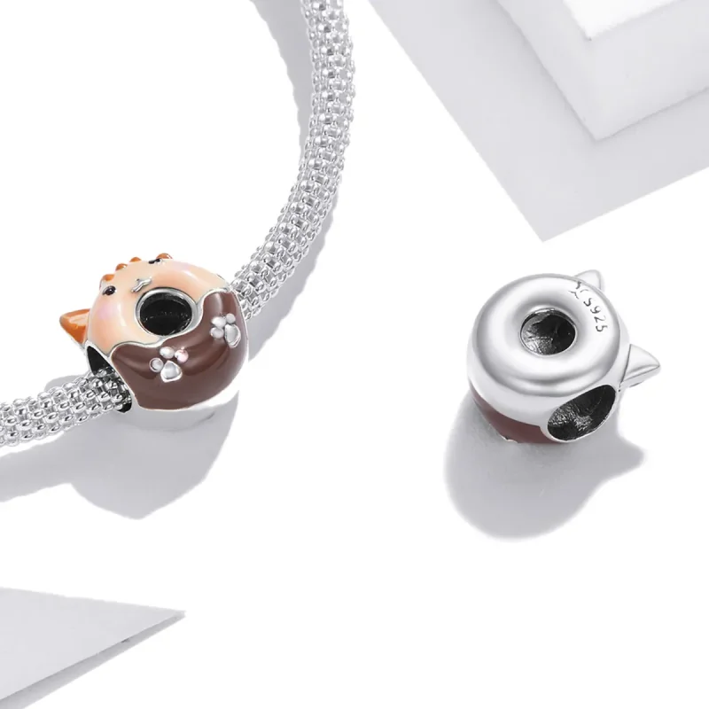 (imagine pentru) Pandora Stil Kitty Gogoși Charm - SCC1877 - Vizualizare 4