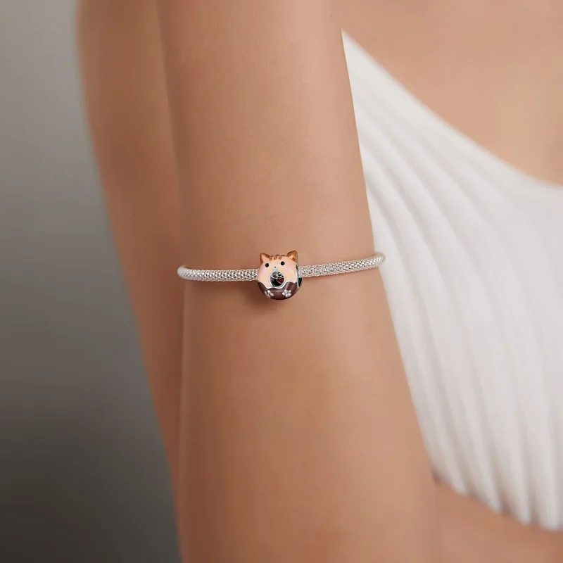 (imagine pentru) Pandora Stil Kitty Gogoși Charm - SCC1877 - Vizualizare 5