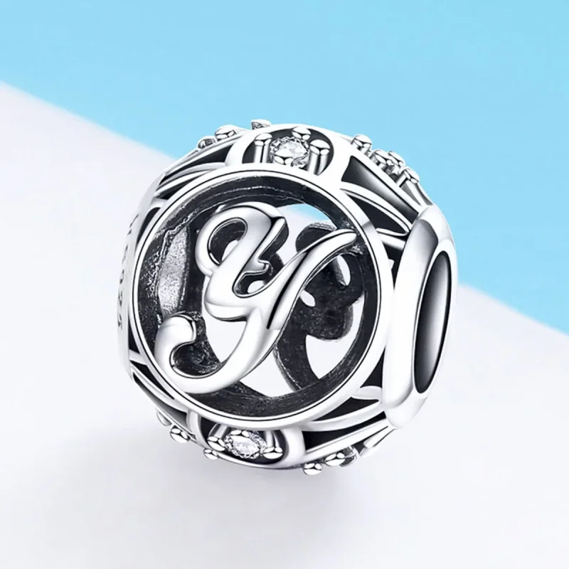 (imagine pentru) Pandora Stil Letter-Y Charm - SCC738-Y - Vizualizare 2