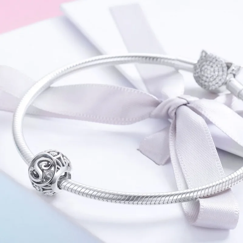 (imagine pentru) Pandora Stil Litere-S Pandantiv - SCC738-S - Vizualizare 4
