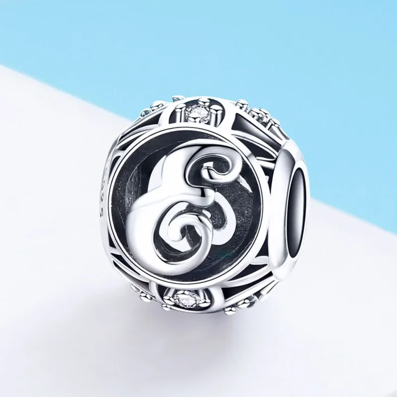 (imagine pentru) Pandora Stil Literele-E Charm - SCC738-E - Vizualizare 2