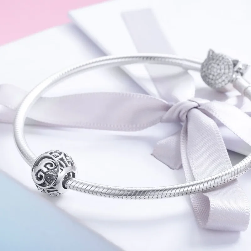 (imagine pentru) Pandora Stil Literele-E Charm - SCC738-E - Vizualizare 4