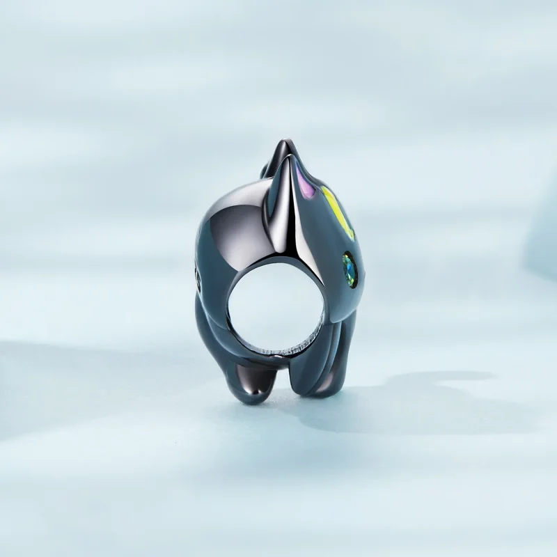 (imagine pentru) Pandora stil Lună Pisică Charm - SCC2386 - Vizualizare 3