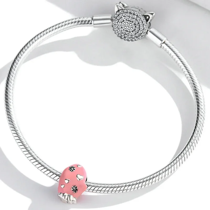 (imagine pentru) Pandora Stil Mănuși Roz Charms - SCC2001 - Vizualizare 3