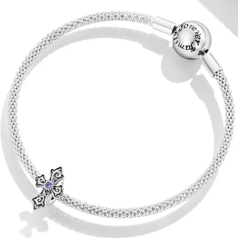 (imagine pentru) Pandora Stil Retro Model Cruce Pandantiv - BSC583 - Vizualizare 3