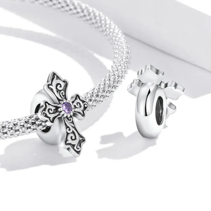 (imagine pentru) Pandora Stil Retro Model Cruce Pandantiv - BSC583 - Vizualizare 4