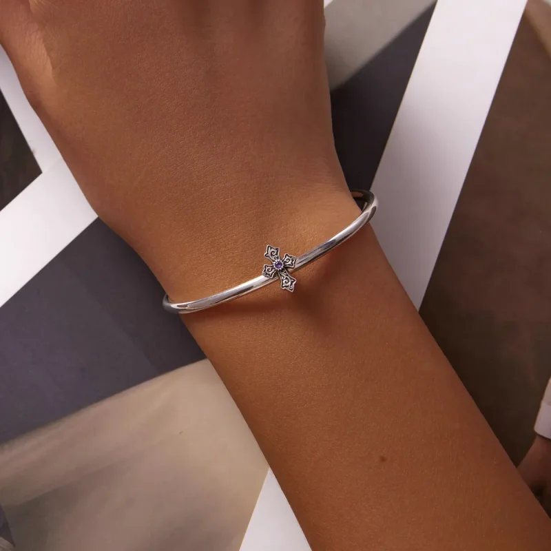 (imagine pentru) Pandora Stil Retro Model Cruce Pandantiv - BSC583 - Vizualizare 5