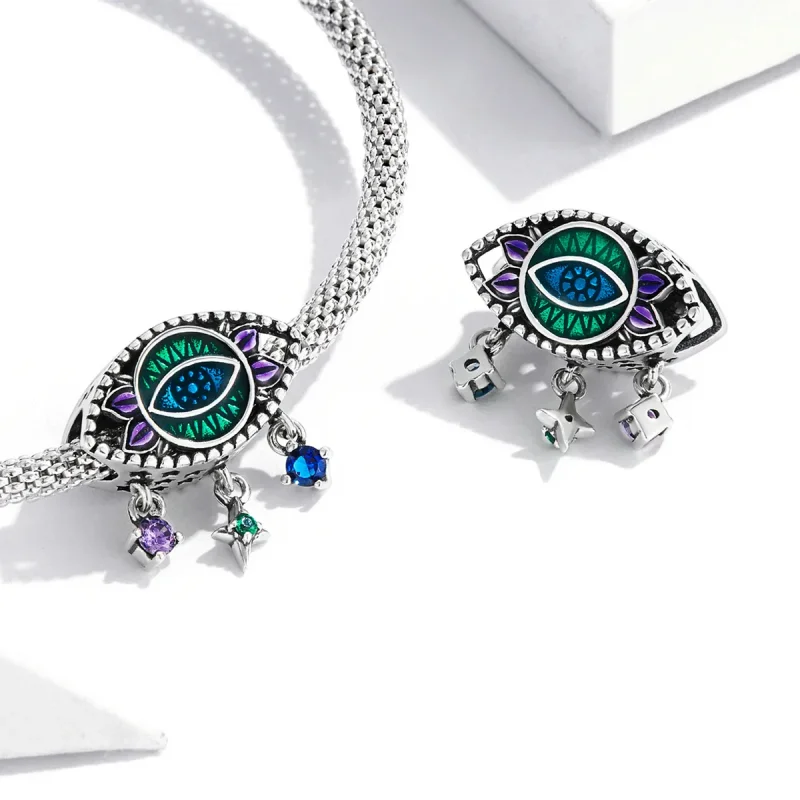 (imagine pentru) Pandora Stil Retro Talisman Ochiul Diavolului - SCC2162 - Vizualizare 4