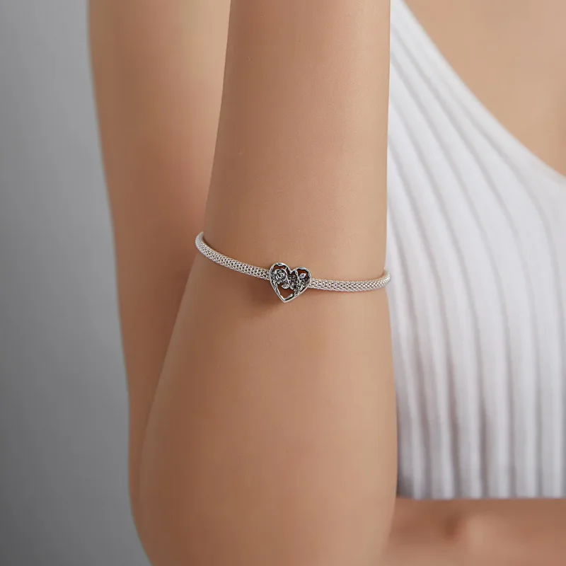 (imagine pentru) Pandora Stil Roz Charm iubire - BSC475 - Vizualizare 5