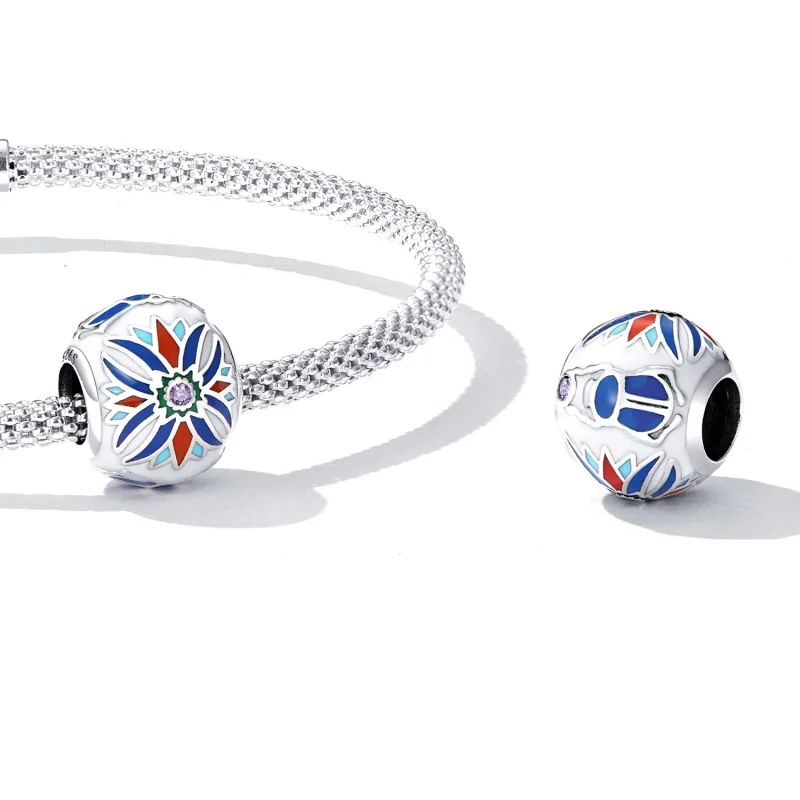 (imagine pentru) Pandora Stil Scarab Lotus Charm - SCC2254 - Vizualizare 4