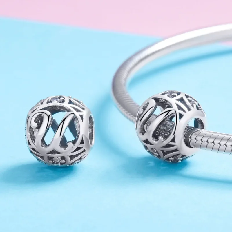 (imagine pentru) Pandora Stil Scrisoare-U Pandantiv - SCC738-U - Vizualizare 3