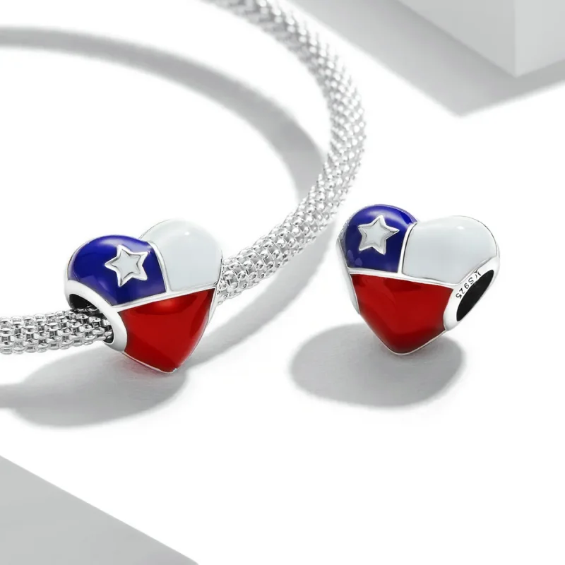 (imagine pentru) Pandora Stil Steagul Chile Iubirea Charma - SCC2110 - Vizualizare 4