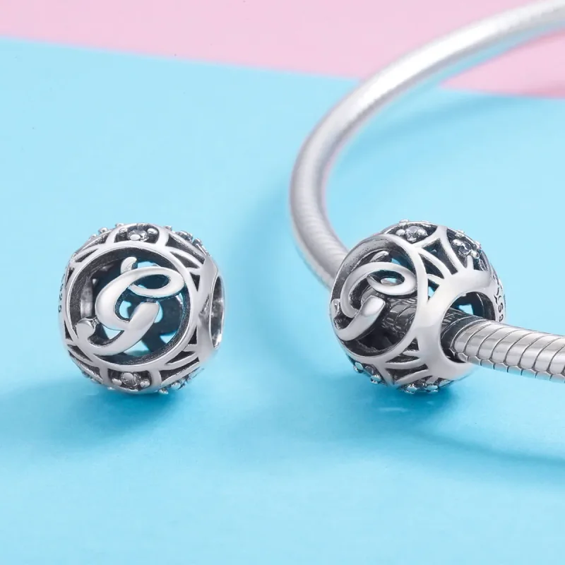(imagine pentru) Pandora Stilul Cârlig Litere-G Charm - SCC738-G - Vizualizare 3