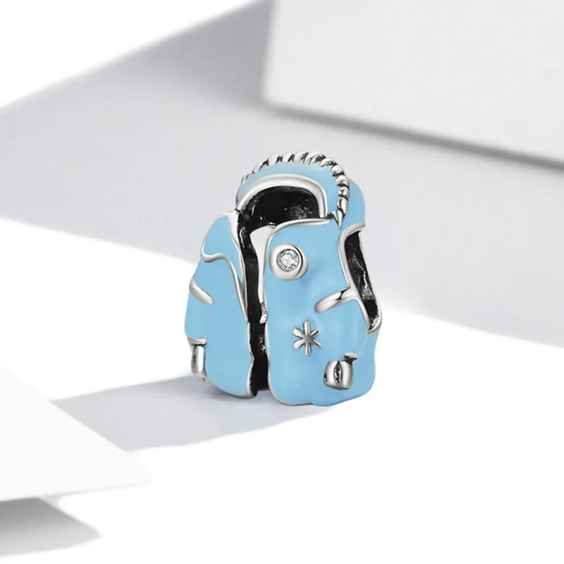 (imagine pentru) Pandora Stilul Farmecului Sacou Sky Blue cu Puf - SCC1999 - Vizualizare 2