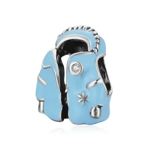 (imagine pentru) Pandora Stilul Farmecului Sacou Sky Blue cu Puf - SCC1999