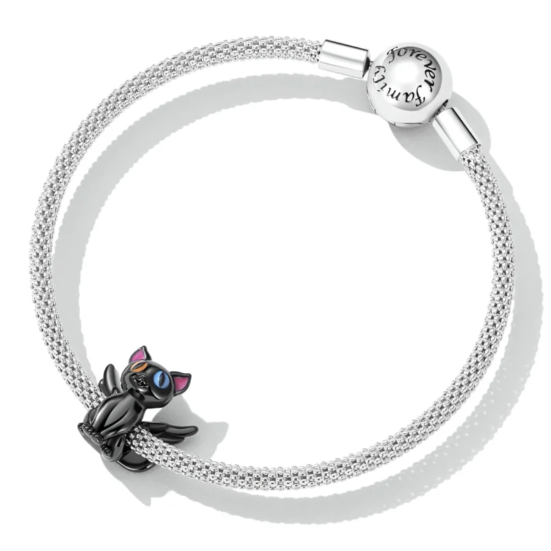 (imagine pentru) Pandora Stilul Fermecător Înger Pisică - SCC2299-BK - Vizualizare 5