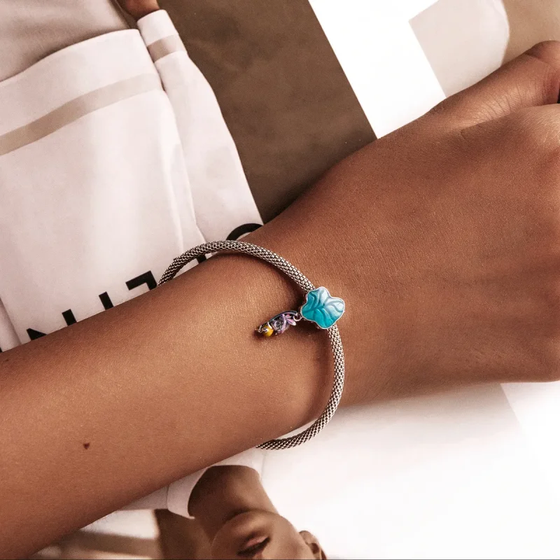 (imagine pentru) Pandora Style Amulet cu frunze chilene - SCC2114 - Vizualizare 5