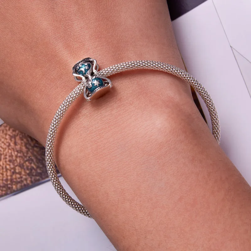 (imagine pentru) Pandora Style Amuletă cu nisip în formă de soare și lună - SCC2265 - Vizualizare 6