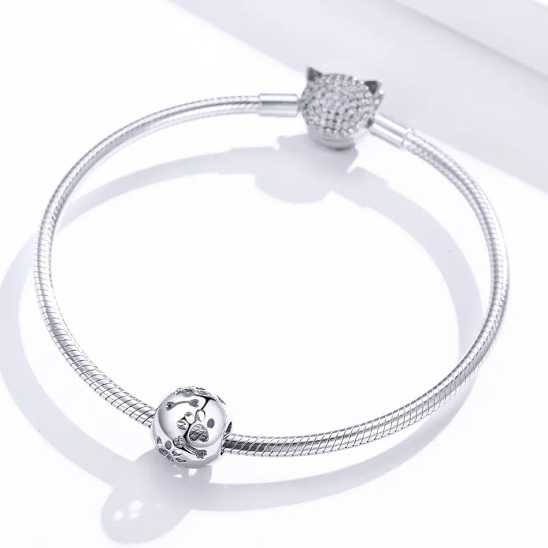 (imagine pentru) Pandora Style Amuletă Drăguță cu Urme de Animale de Companie - BSC140 - Vizualizare 3