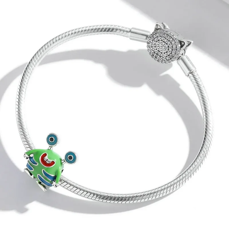 (imagine pentru) Pandora Style Big Eyed Monster Charm - SCC2056 - Vizualizare 3