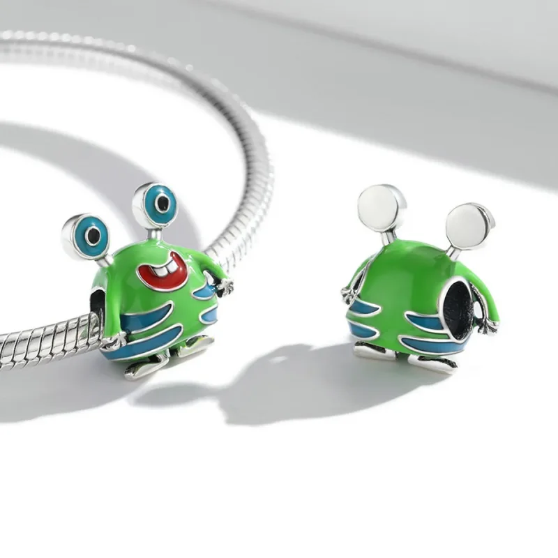 (imagine pentru) Pandora Style Big Eyed Monster Charm - SCC2056 - Vizualizare 4